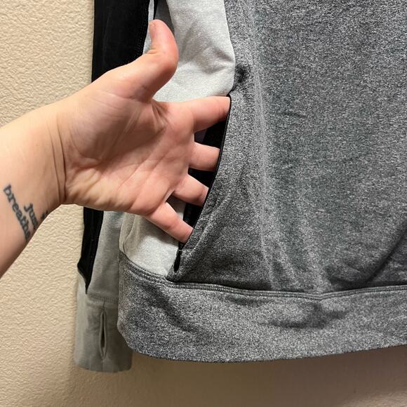 Victoria's Secret PINK Ultimate Gray Cowl Neck Pullover Athletic Sweatshirt Sz M - Picture 5 of 9